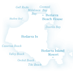 Map: Bedarra Island, Great Barrier Reef